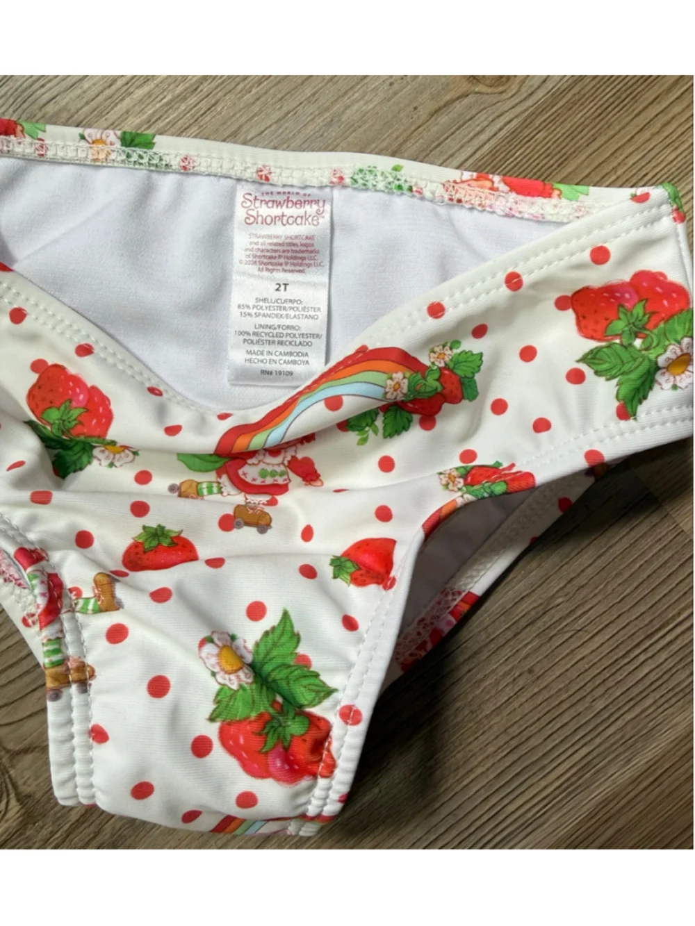 Girls Strawberry Shortcake Bikini Swimsuit 2T